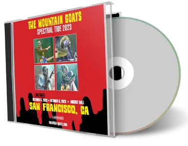 Front cover artwork of Mountain Goats 2023-10-06 CD San Francisco Audience