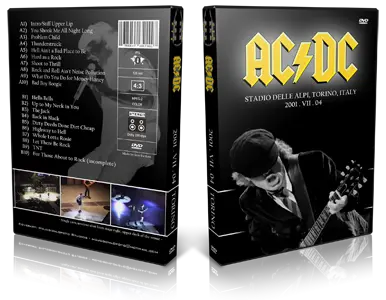 Artwork Cover of ACDC 2001-07-04 DVD Torino Audience