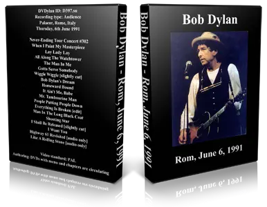 Artwork Cover of Bob Dylan 1991-06-06 DVD Rome Audience