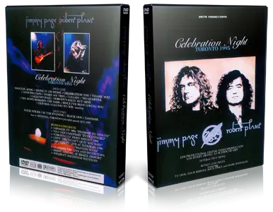 Artwork Cover of Jimmy Page and Robert Plant 1995-03-27 DVD Toronto Audience