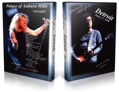 Artwork Cover of Jimmy Page and Robert Plant 1998-06-27 DVD Auburn Hills Audience