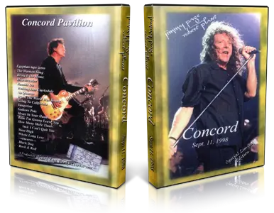 Artwork Cover of Jimmy Page and Robert Plant 1998-09-11 DVD Concord Audience