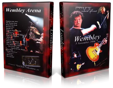 Artwork Cover of Jimmy Page and Robert Plant 1998-11-05 DVD London Audience