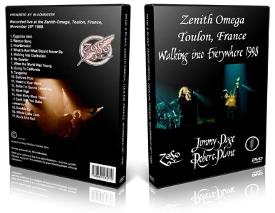Artwork Cover of Jimmy Page and Robert Plant 1998-11-28 DVD Toulon Audience