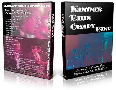 Artwork Cover of KBC Band 1985-09-13 DVD Watsonville Proshot