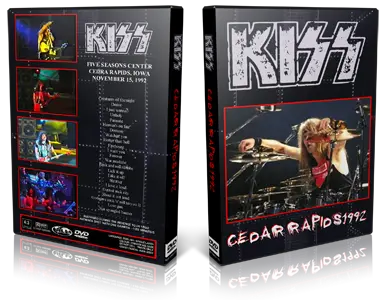 Artwork Cover of KISS 1992-11-15 DVD Five Seasons Center Audience
