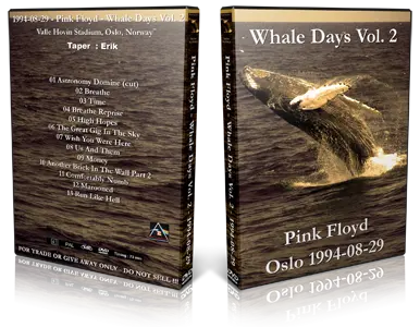 Artwork Cover of Pink Floyd 1994-08-29 DVD Oslo Audience