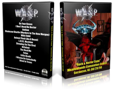 Artwork Cover of WASP 1998-08-29 DVD Secaucus Audience
