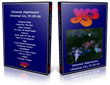 Artwork Cover of Yes 2004-09-19 DVD Universal City Audience