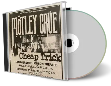 Front cover artwork of Cheap Trick 1986-02-14 CD London Audience