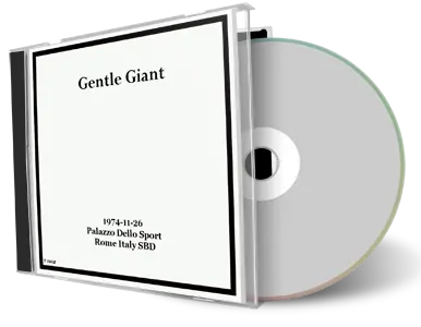 Front cover artwork of Gentle Giant 1974-11-26 CD Rome Soundboard