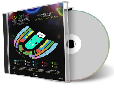 Front cover artwork of Coldplay 2024-01-30 CD Singapore  Audience