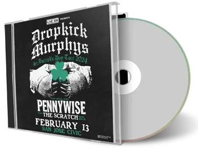 Front cover artwork of Dropkick Murphys 2024-02-13 CD San Jose Audience