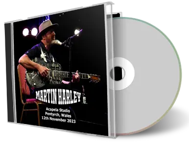 Front cover artwork of Martin Harley 2023-11-12 CD Pentyrch Audience