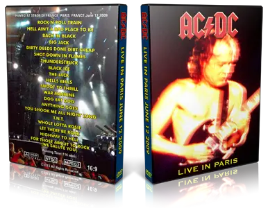 Artwork Cover of ACDC 2009-06-12 DVD Paris Audience