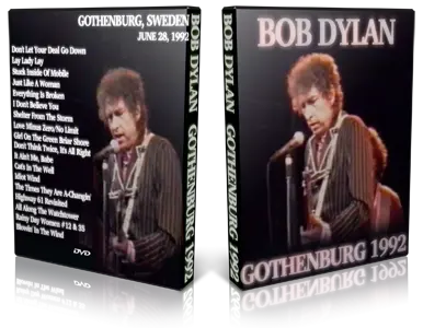 Artwork Cover of Bob Dylan 1992-06-28 DVD Goteborg Audience