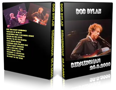 Artwork Cover of Bob Dylan 2000-09-20 DVD Birmingham Audience