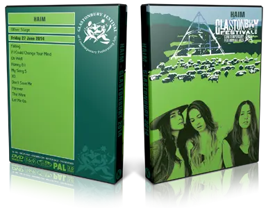 Artwork Cover of HAIM 2014-06-27 DVD Glastonbury Festival Proshot