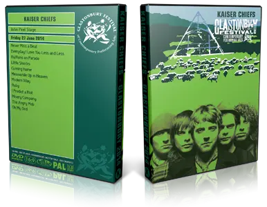Artwork Cover of Kaiser Chiefs 2014-06-27 DVD Glastonbury Festival Proshot