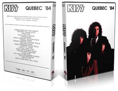 Artwork Cover of KISS 1984-03-12 DVD Quebec Audience