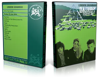 Artwork Cover of London Grammar 2014-06-29 DVD Glastonbury Festival Proshot