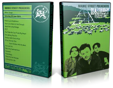 Artwork Cover of Manic Street Preachers 2014-06-28 DVD Glastonbury Festival Proshot