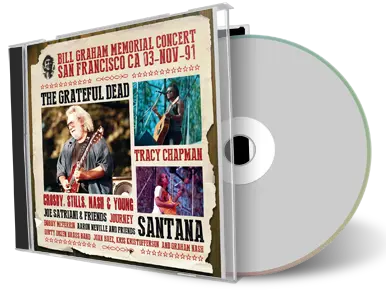 Front cover artwork of Bill Graham Memorial Concert 1991-11-03 CD San Francisco Soundboard