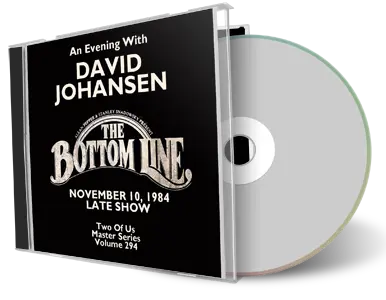 Front cover artwork of David Johansen 1984-11-10 CD New York City Audience