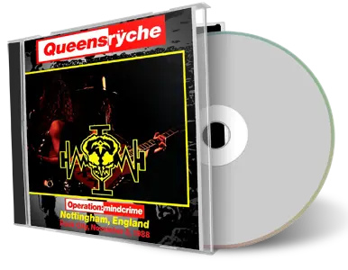 Front cover artwork of Queensryche 1988-11-08 CD Nottingham Audience