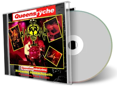 Front cover artwork of Queensryche 1989-03-16 CD Worcester Audience