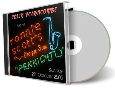 Front cover artwork of Colin Vearncombe 2000-10-22 CD London Audience