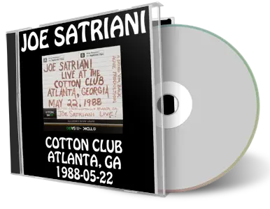 Front cover artwork of Joe Satriani 1988-05-22 CD Atlanta Soundboard
