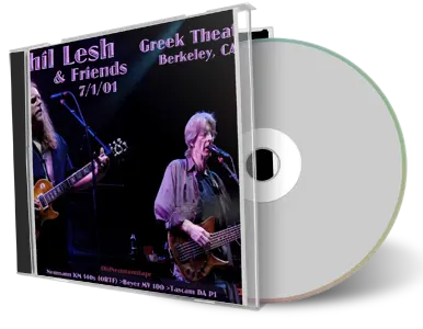 Front cover artwork of Phil Lesh And Friends 2001-07-01 CD Berkeley Audience