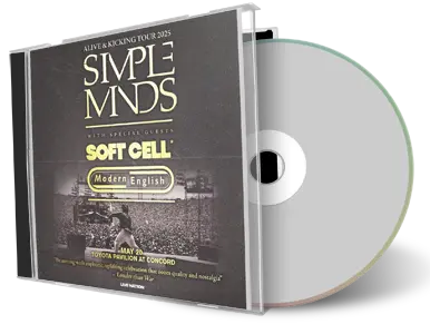 Front cover artwork of Simple Minds 2025-05-20 CD Concord Audience