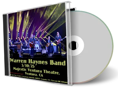 Front cover artwork of Warren Haynes Band 2025-05-10 CD Ventura Audience