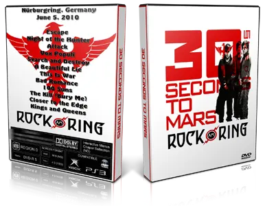 Artwork Cover of 30 Seconds To Mars 2010-06-05 DVD Rock Am Ring Proshot