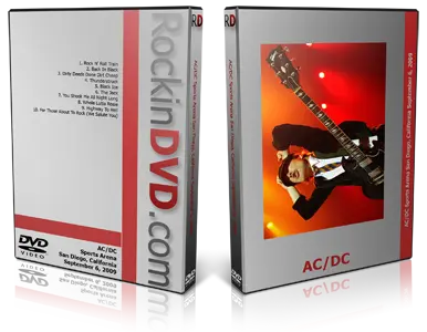 Artwork Cover of ACDC 2009-09-06 DVD San Diego Audience