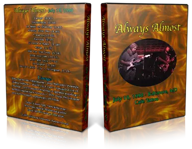 Artwork Cover of Always Almost 1998-07-18 DVD Baltimore Audience