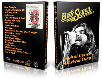 Artwork Cover of Bob Seger 1980-06-16 DVD Largo Proshot