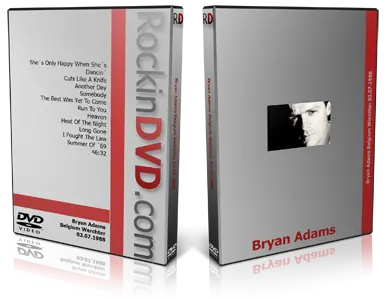 Artwork Cover of Bryan Adams  1988-07-03 DVD Werchter Proshot