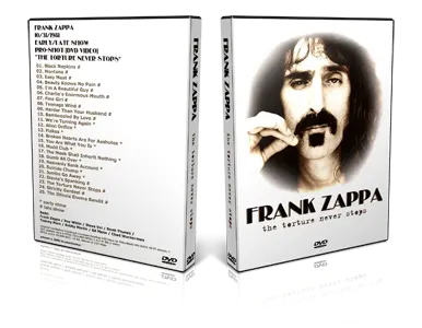 Artwork Cover of Frank Zappa 1981-10-31 DVD New York City Proshot