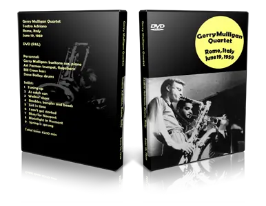 Artwork Cover of Gerry Mulligan Quartet 1959-06-19 DVD Rome Proshot