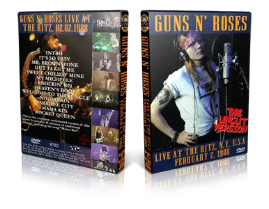 Artwork Cover of Guns N Roses 1988-02-02 DVD New York City Proshot