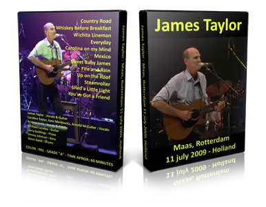 Artwork Cover of James Taylor 2009-07-11 DVD Maas Proshot