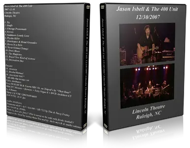 Artwork Cover of Jason Isbell 2007-12-30 DVD Raleigh Audience