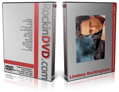Artwork Cover of Lindsey Buckingham 2008-10-19 DVD New York City Audience