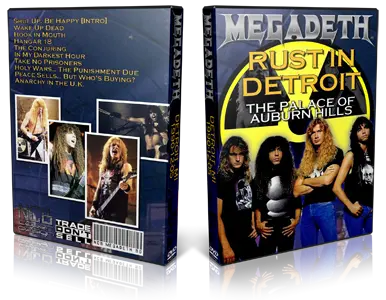 Artwork Cover of Megadeth Compilation DVD Detroit 1990 Proshot