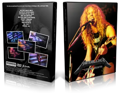 Artwork Cover of Metallica 1986-04-04 DVD Detroit Audience