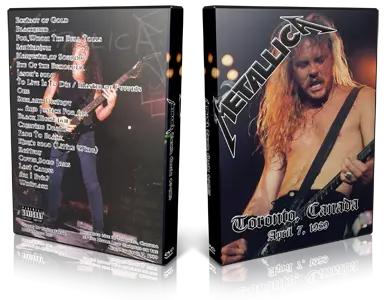 Artwork Cover of Metallica 1989-04-07 DVD Toronto Audience