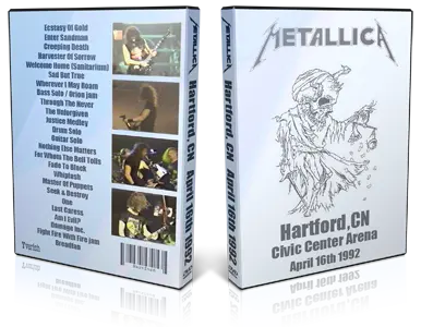 Artwork Cover of Metallica 1992-04-16 DVD Hartford Audience
